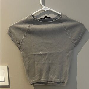 Zara Gray Crop Top